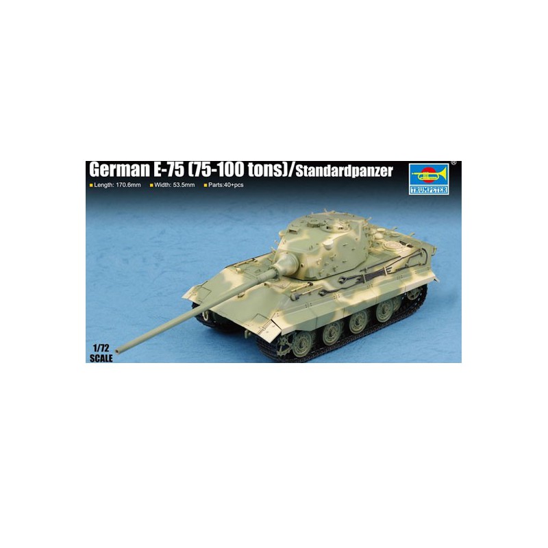 Plastic tank model German E-75 (75-100 tones) / Standardpanzer | Scientific-MHD
