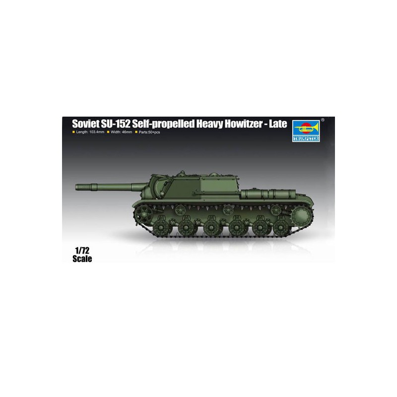 SHEVIET SU-152 plastic tank model self-propelled Heavy Howitzer 1/72 | Scientific-MHD