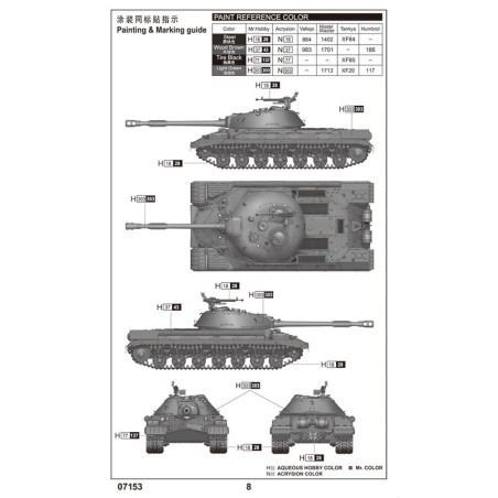 SOVIET T-10A PLASTIC CHARQUET HEAVY TANK 1/72 | Scientific-MHD