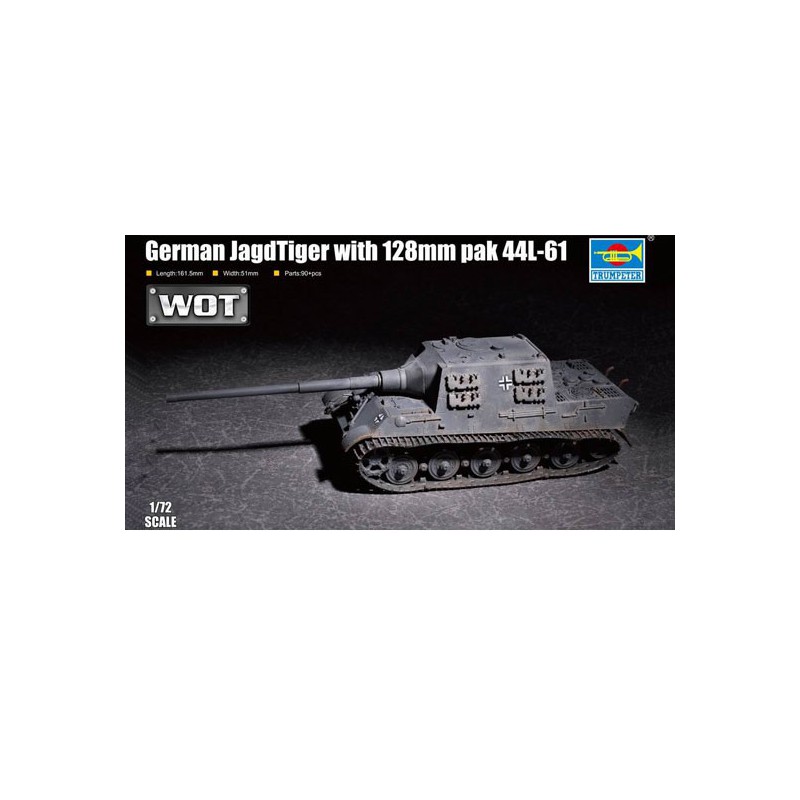 Plastic tank model German Jagdtiger with 128mm Pak 44L-61 1/72 | Scientific-MHD