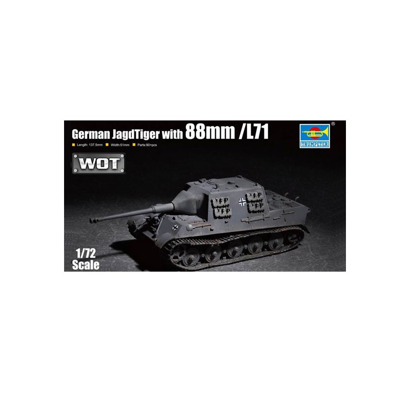 Plastic tank model German Jagdtiger with 88mm /L71 1/72 | Scientific-MHD
