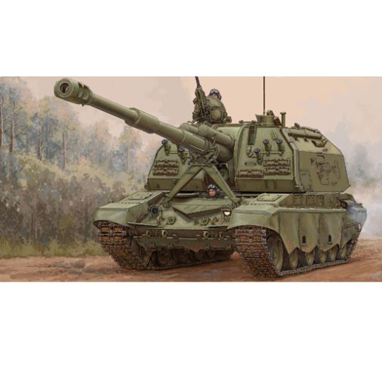 2S19-M2 plastic tank model self-propelled Howitzer 2S19-M2 plastic tank model self-propelled Howitzer | Scientific-MHD