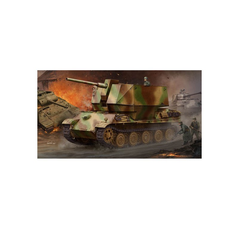 Flakpanther W/8.8cm Flak 36/37 1/35 plastic plastic model | Scientific-MHD