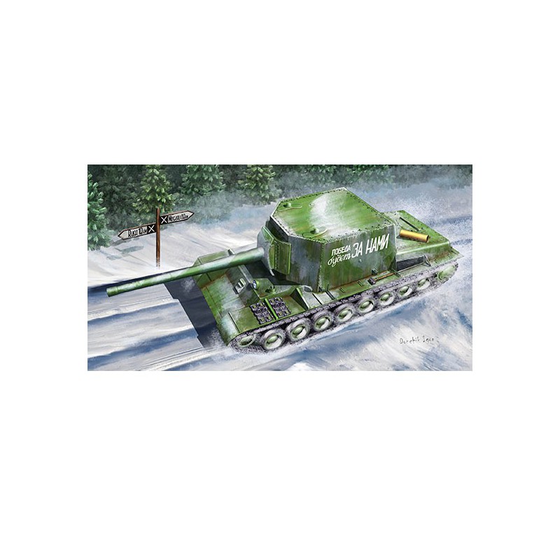 SU-100Y plastic tank model Self-Propelled Gun 1/35 | Scientific-MHD