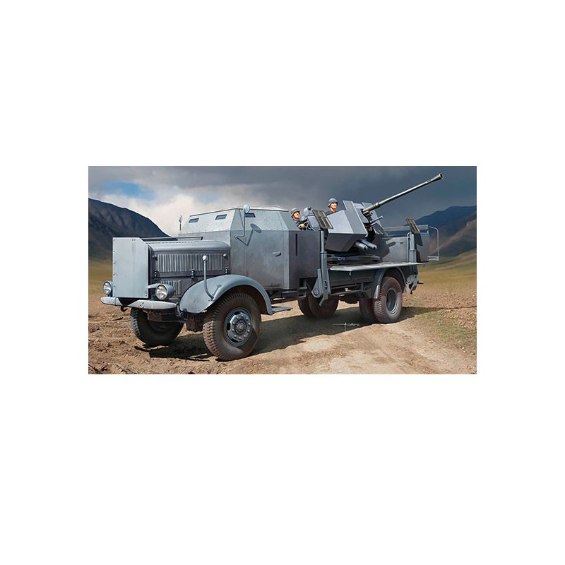 Plastic truck model L4500A MIT 3.7cm Flak 37 1/35 | Scientific-MHD