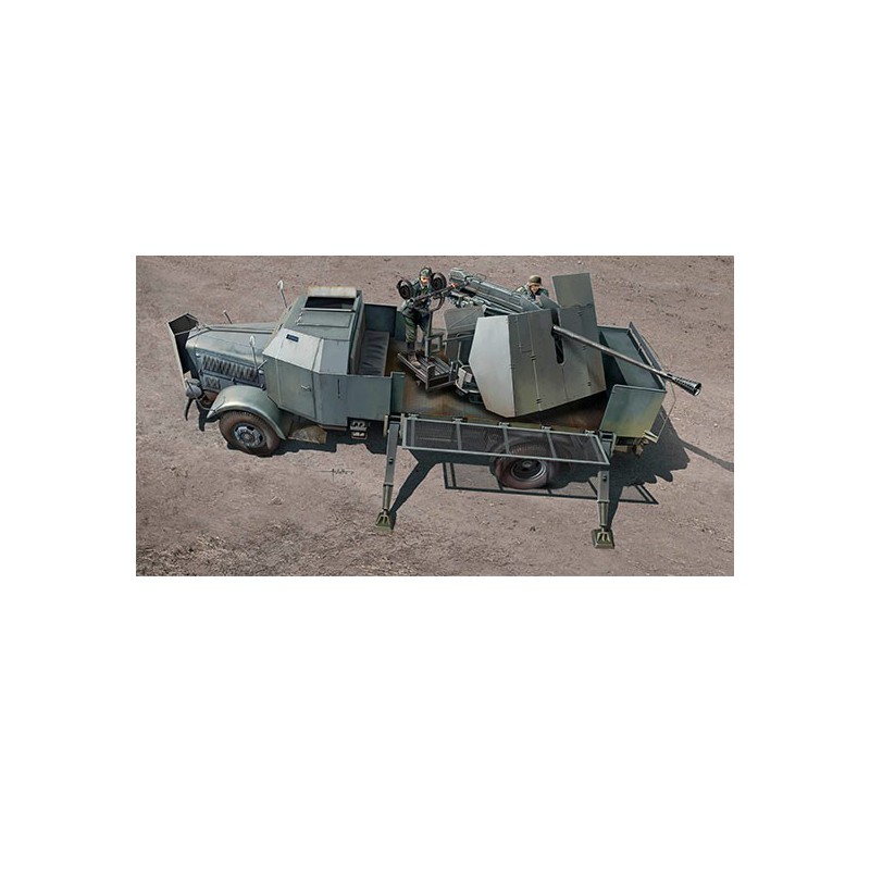 L4500A plastic tank model MIT 5cm FLAK 41 II 1/35 | Scientific-MHD