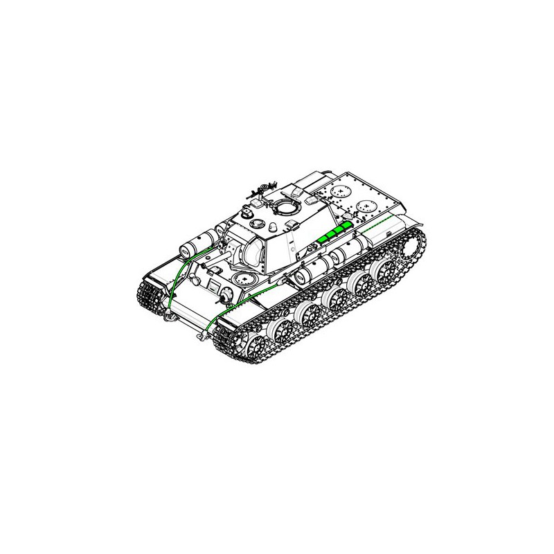 KV-1 plastic tank model 1942 simplified turret tank 1/35 | Scientific-MHD