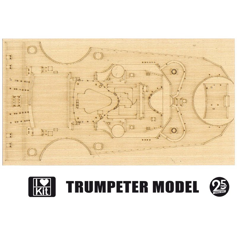 Plastic boat model Kit Super-Detailing Kit Bismarck 95T03702 | Scientific-MHD