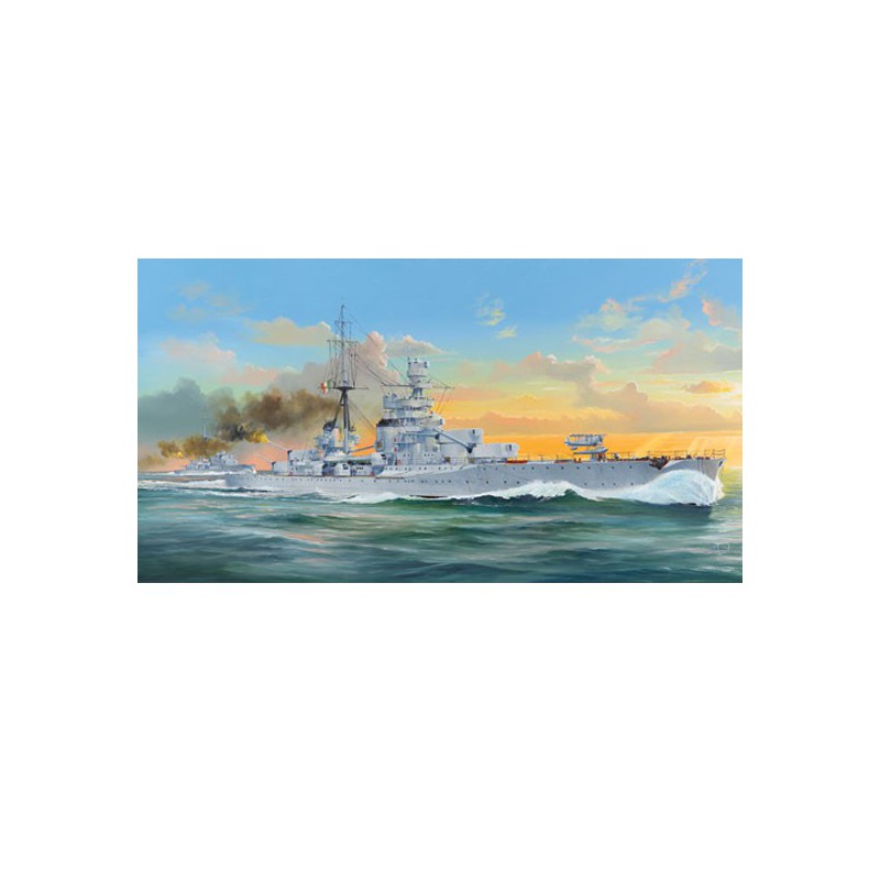 ITALIAN HEAVY CRUISERE ZARA plastic boat model | Scientific-MHD