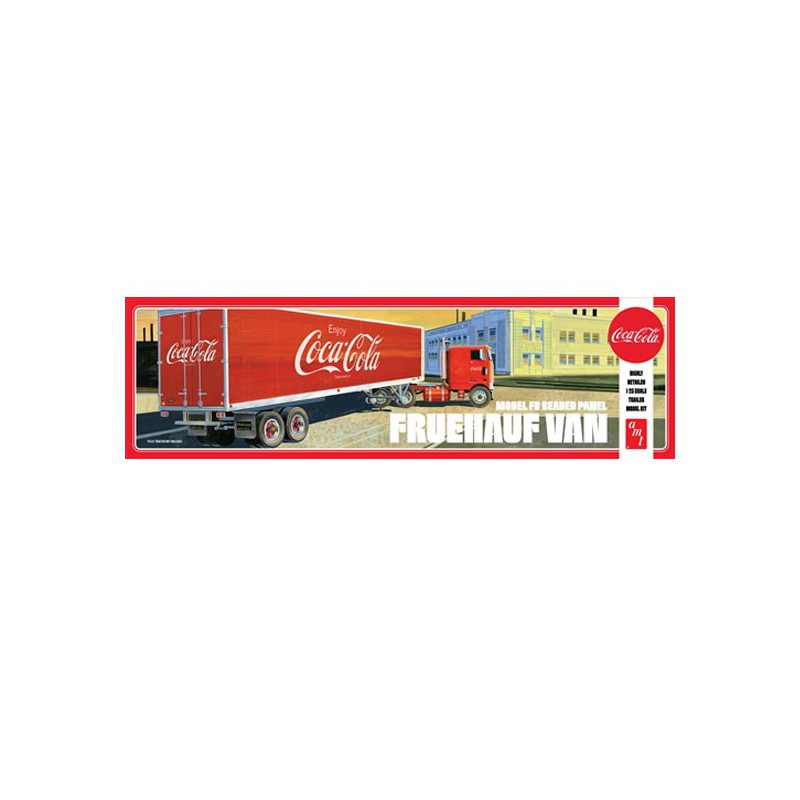 Plastic truck model van semi trailer coca-cola 1/25 | Scientific-MHD