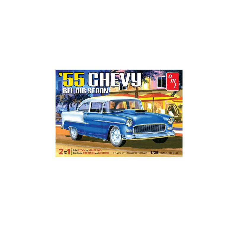 Plastic car model 1955 Chevy Bel Air Sedan 1/25 | Scientific-MHD