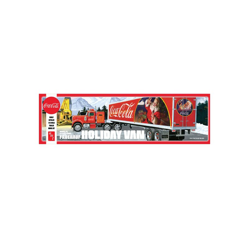 Plastic truck model Fruehauf Holiday Trailer Coca-Cola 1/25 | Scientific-MHD