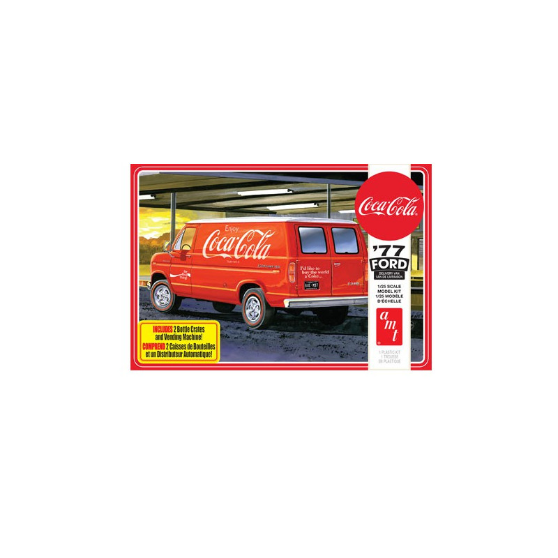 Plastic car model 1977 Ford Van Coca-Cola 1/25 | Scientific-MHD