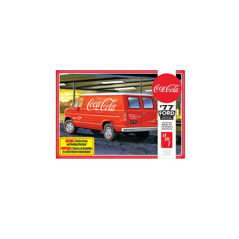Plastic car model 1977 Ford Van Coca-Cola 1/25 | Scientific-MHD