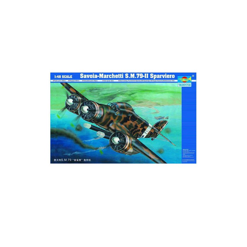 Plastic plane model Savoia Marchetti S.M.79 II | Scientific-MHD Plastic plane model Savoia Marchetti S.M.79 II | Scientific-MHD
