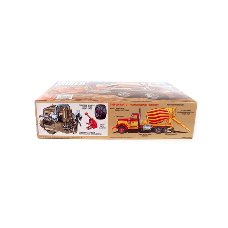 Kenworth plastic truck model /Transit Cement Mixer 1:25 | Scientific-MHD