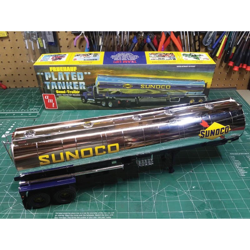 Plastic truck model plastic tanker trailer (Sunoco) 1: 2 | Scientific-MHD