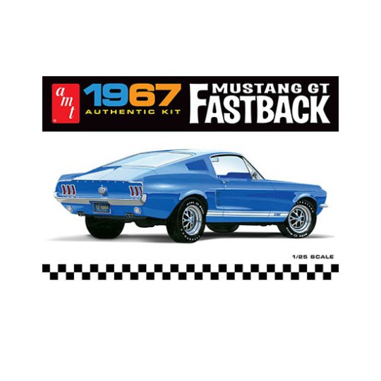 Plastic car model 1967 Ford Mustang GT Fastback 1:25 Plastic car model 1967 Ford Mustang GT Fastback 1:25 | Scientific-MHD