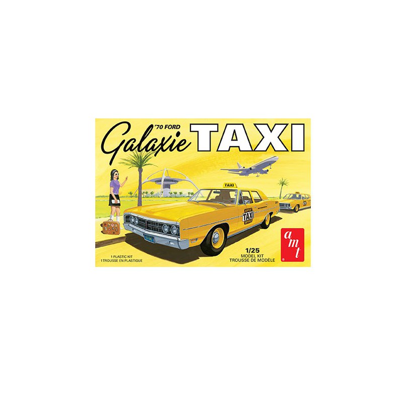 Plastic car model 1970 Ford Galaxie Taxi 1:25 | Scientific-MHD