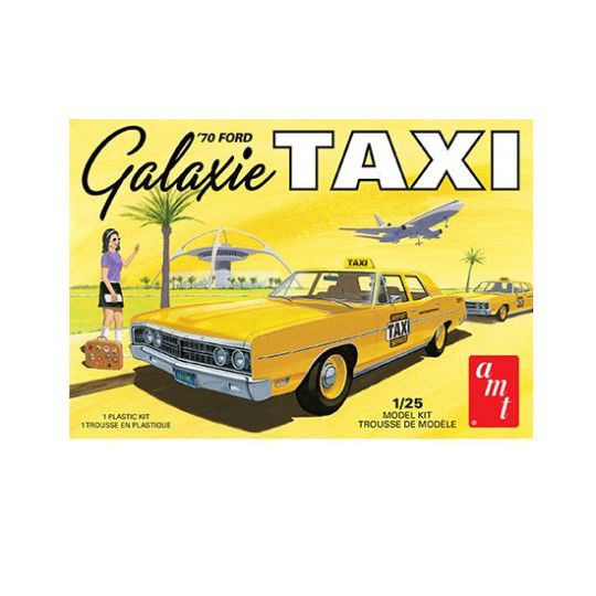 Plastic car model 1970 Ford Galaxie Taxi 1:25 | Scientific-MHD