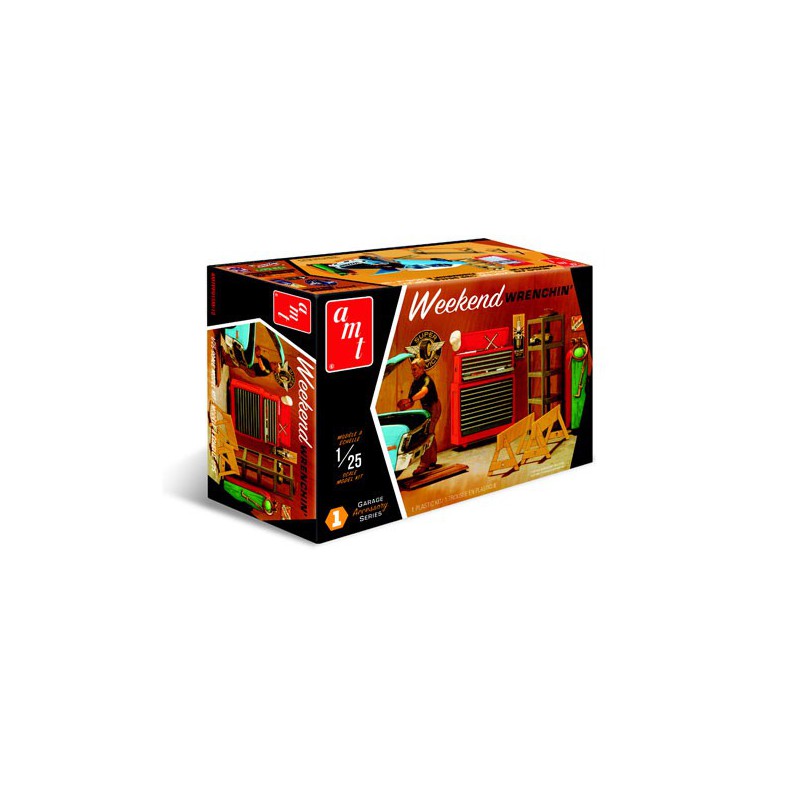 Plastic car model garage accessory set 1 1/25 | Scientific-MHD