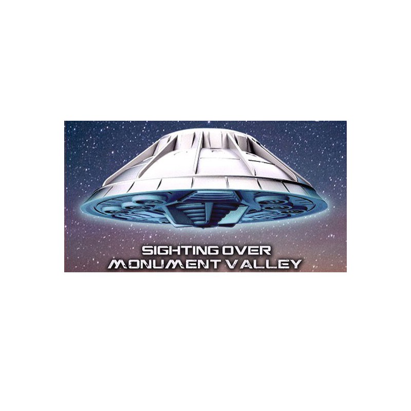 Science fiction model in plastic monument valley ufo clear + led | Scientific-MHD
