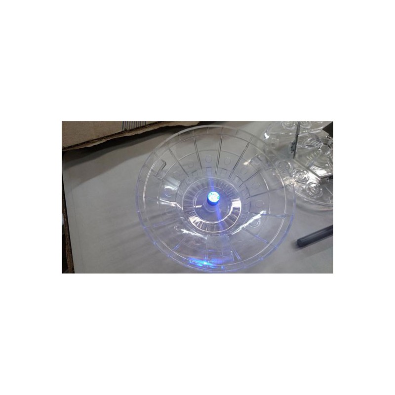 Science fiction model in plastic monument valley ufo clear + led | Scientific-MHD