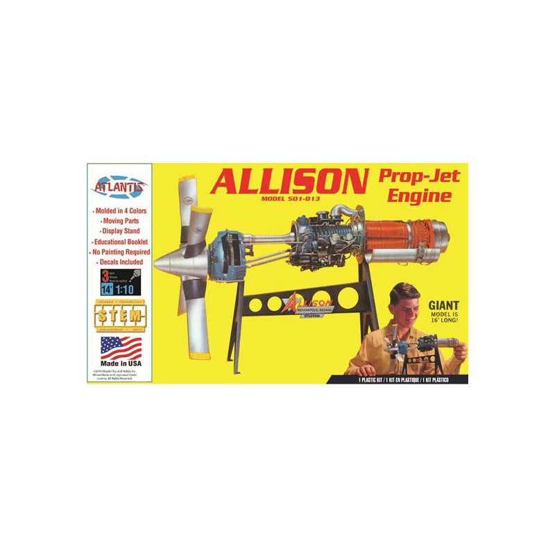 ALLison PROP PROP JET 501-D13 Engine 1/10 plastic model | Scientific-MHD