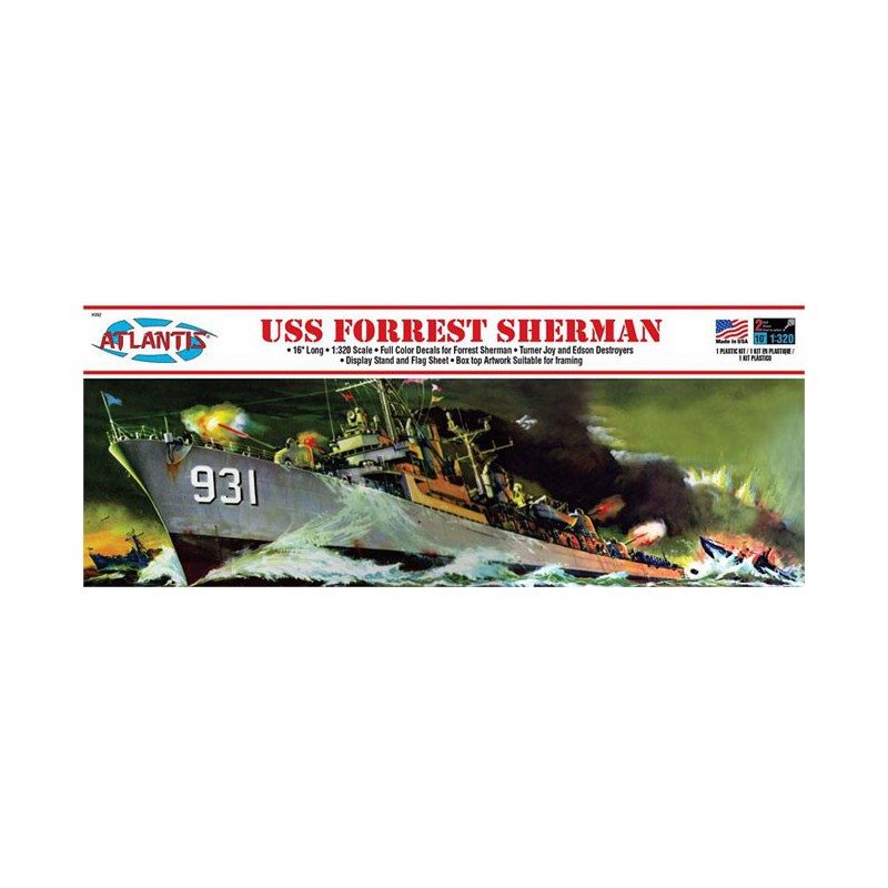 USS Forrest Sherman Destroy 1/320 plastic boat model | Scientific-MHD