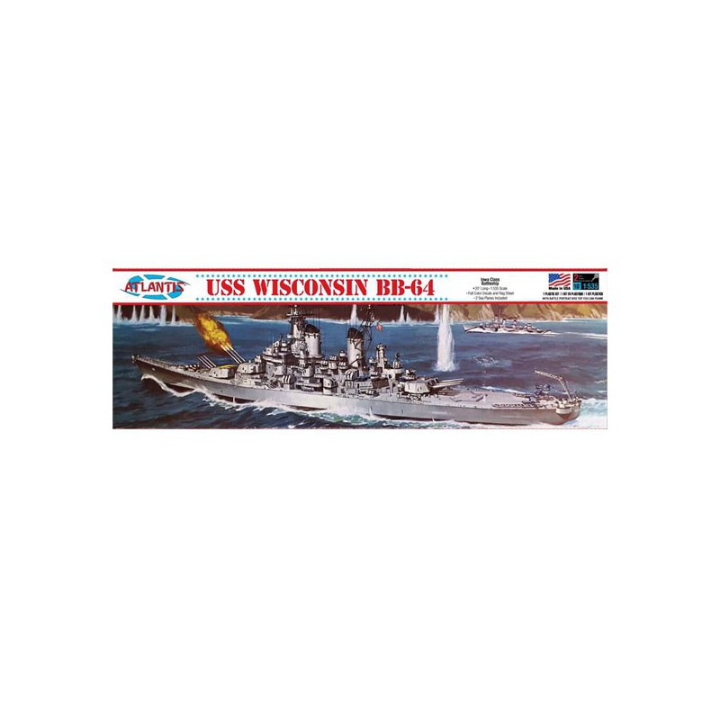 USS Wisconsin BB-64 1/535 plastic boat model | Scientific-MHD
