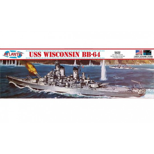USS Wisconsin BB-64 1/535 plastic boat model | Scientific-MHD