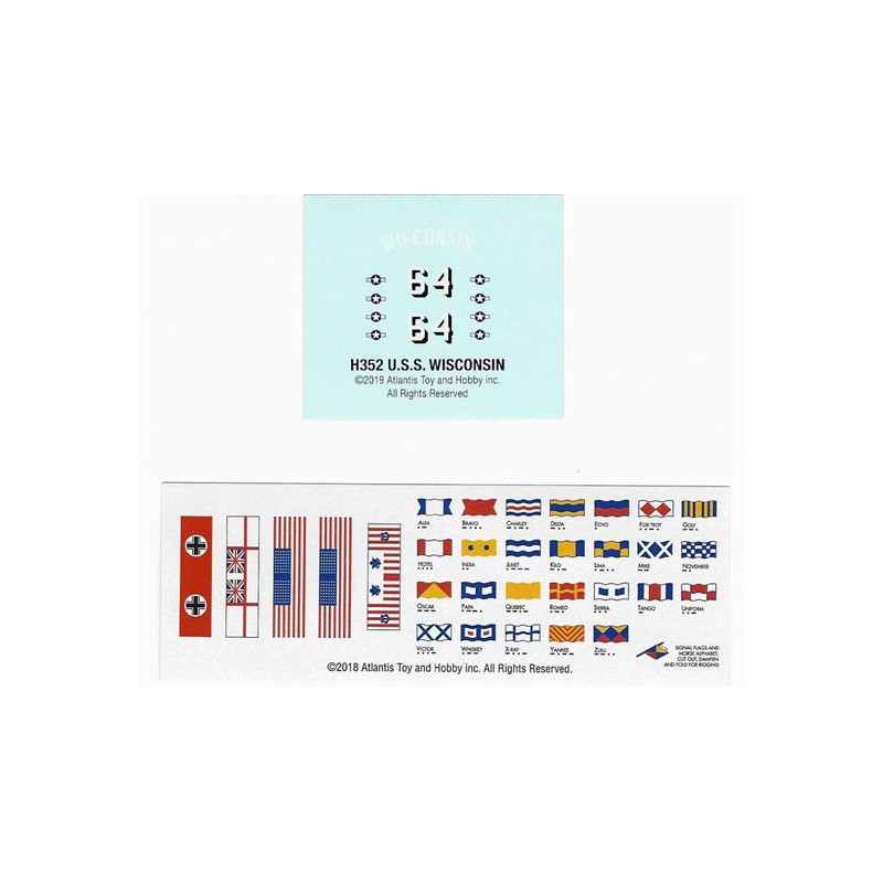 USS Wisconsin BB-64 1/535 plastic boat model | Scientific-MHD