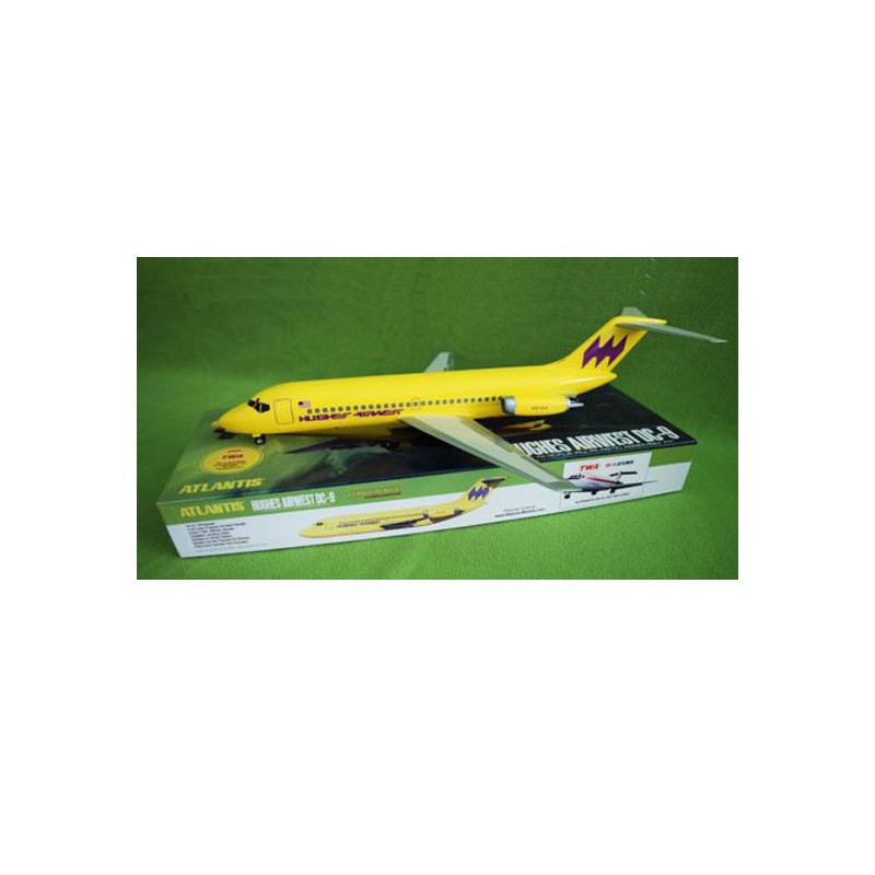 Hughes Airways plastic model DC-9 Airliner 1/72 | Scientific-MHD