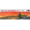 USS TICONDEROGA CV-4 angled 1/500 plastic boat model | Scientific-MHD