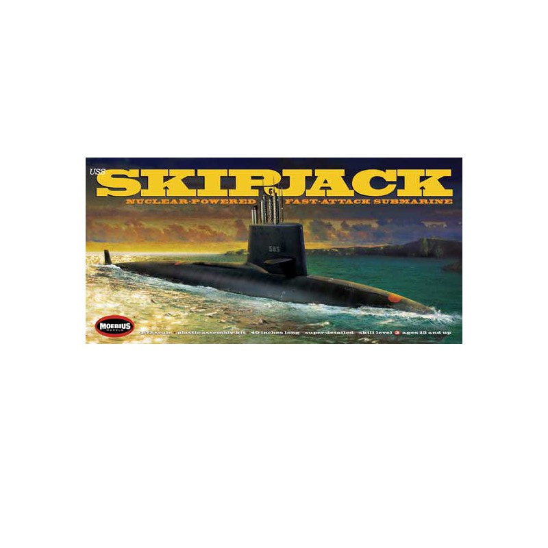 USS Skipjack Submarine 1/72 plastic boat model | Scientific-MHD