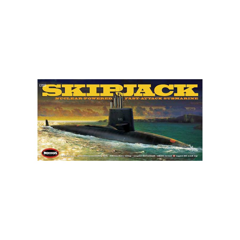 USS Skipjack Submarine 1/72 plastic boat model | Scientific-MHD