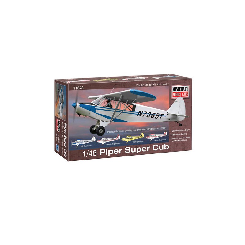 Plastic plastic model Piper Super Cub 1/48 | Scientific-MHD