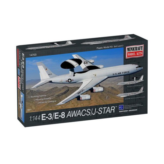 Plastic plane model E-3/E-8 AWACS/JSTAR 1/144 Plastic plane model E-3/E-8 AWACS/JSTAR 1/144 | Scientific-MHD