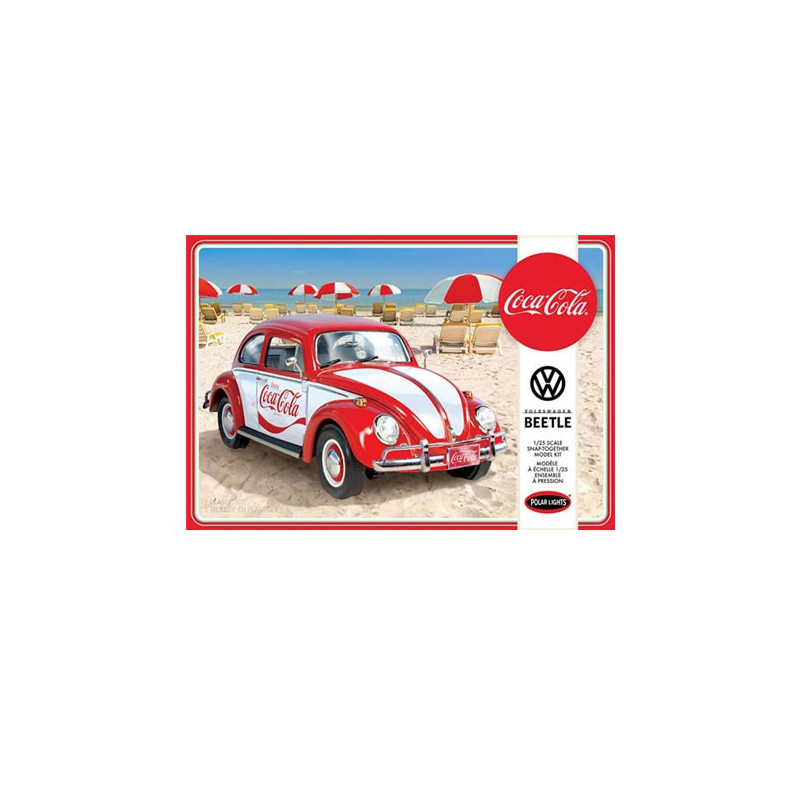 Plastic car model V. Beetle Snap Coca-Cola 1/25 | Scientific-MHD