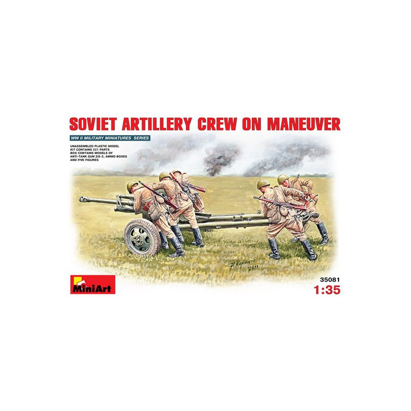1/35 Sovitic artillery figurine | Scientific-MHD