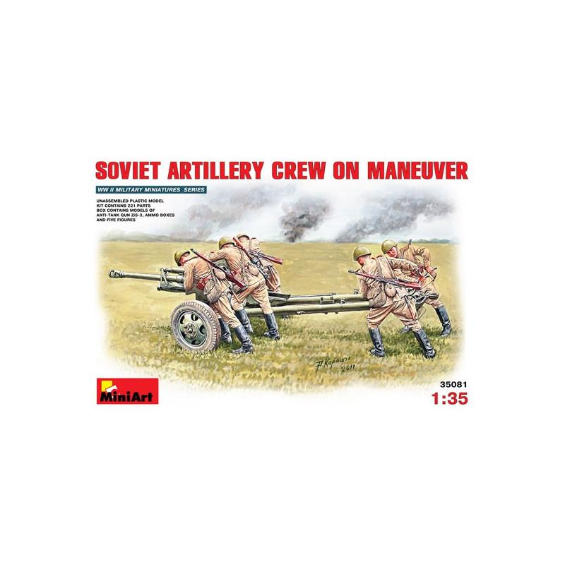 1/35 Sovitic artillery figurine | Scientific-MHD