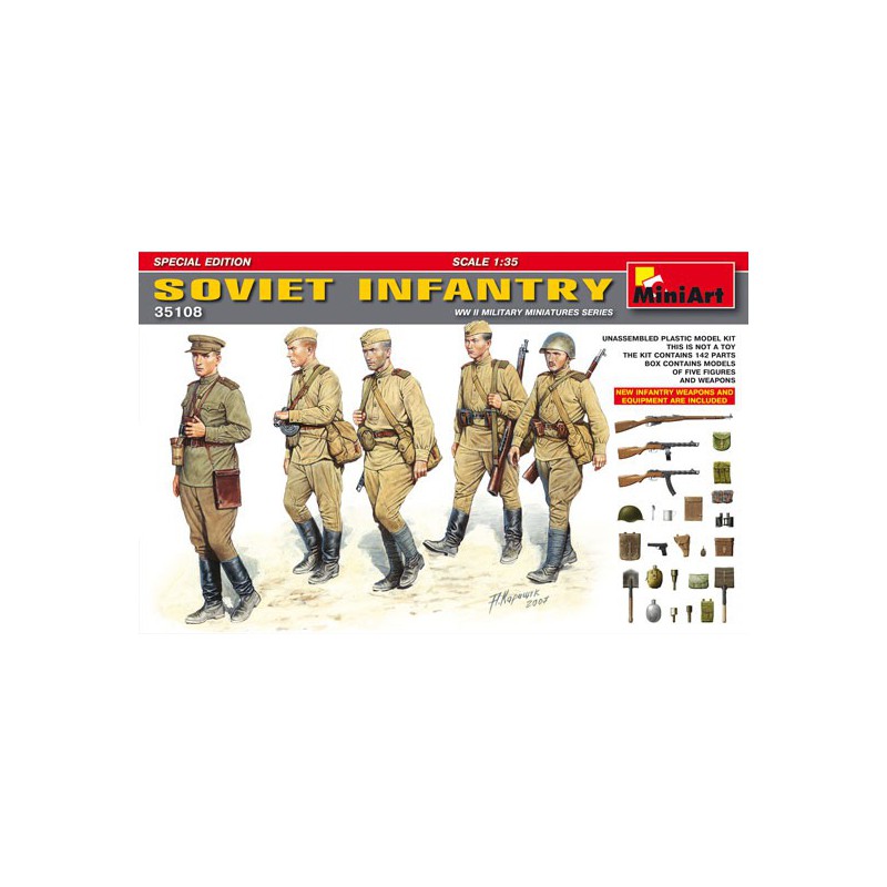 Soviet infantry figurine E. Special 1/35 | Scientific-MHD