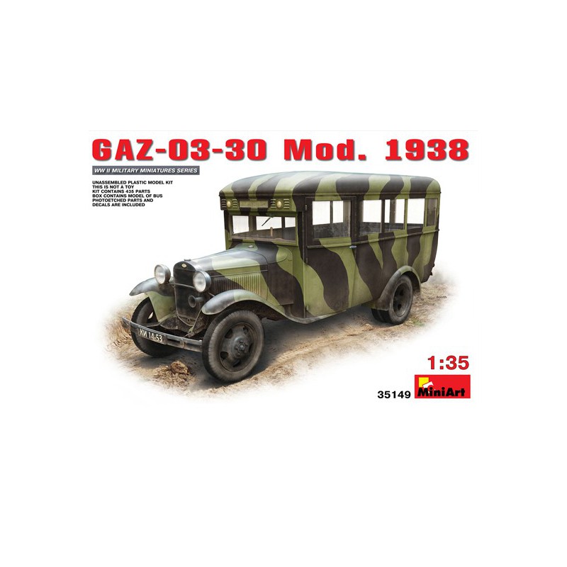 Plastic truck model Gaz 03-30 MOD 1938 1/35 | Scientific-MHD