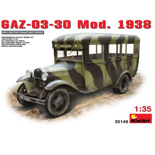 Plastic truck model Gaz 03-30 MOD 1938 1/35 Plastic truck model Gaz 03-30 MOD 1938 1/35 | Scientific-MHD