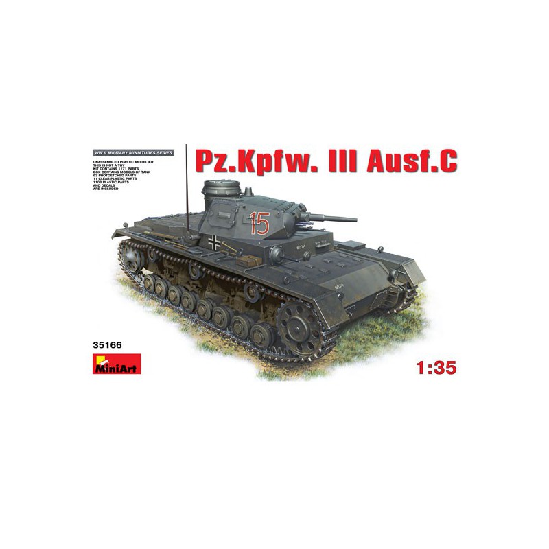 PZ.KPFW plastic tank model. III ausf.c 1/35 | Scientific-MHD