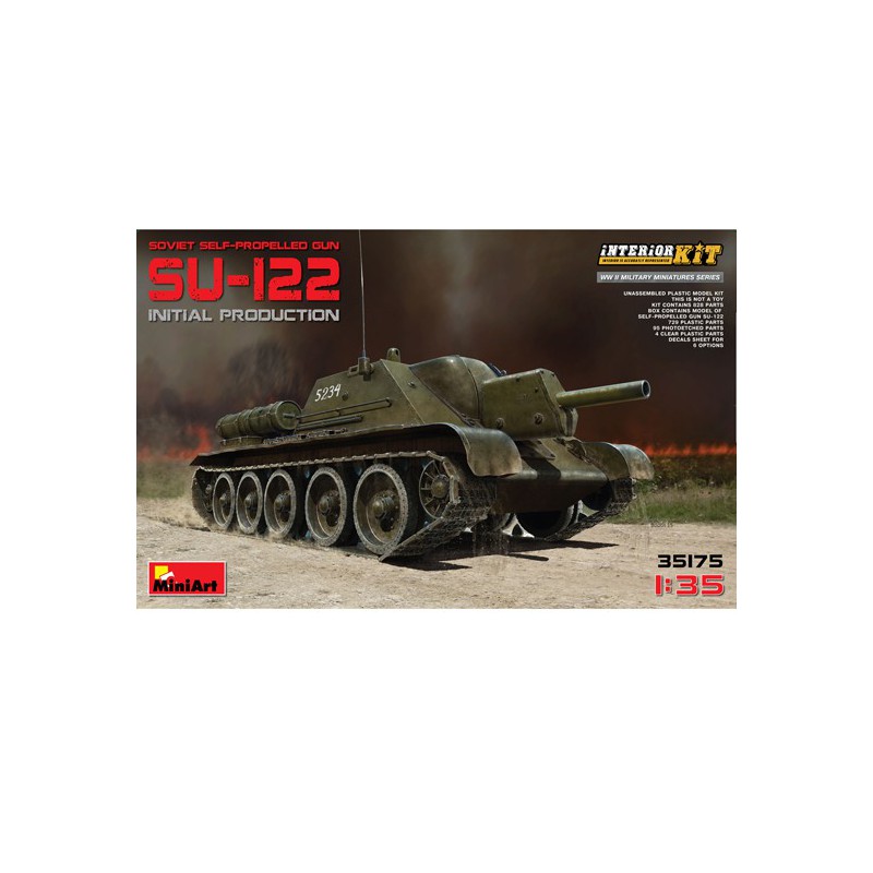 SU-122 EARLY 1/35 plastic tank model Full int. | Scientific-MHD