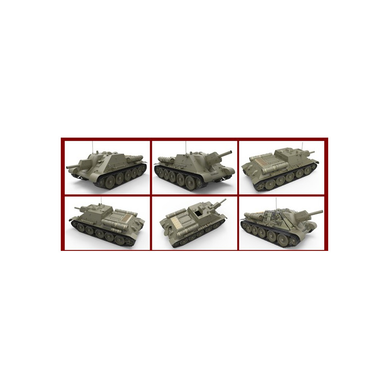 SU-122 EARLY 1/35 plastic tank model Full int. | Scientific-MHD