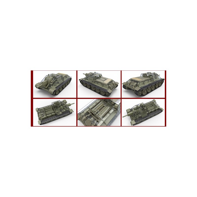 SU-122 EARLY 1/35 plastic tank model Full int. | Scientific-MHD