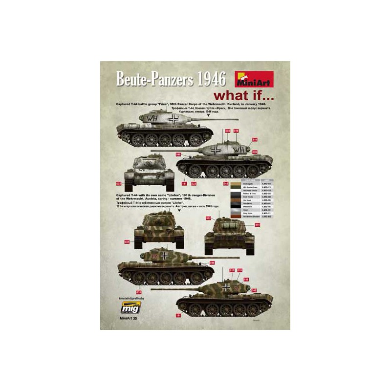 T-44 SOVIET 1/35 plastic tank model | Scientific-MHD