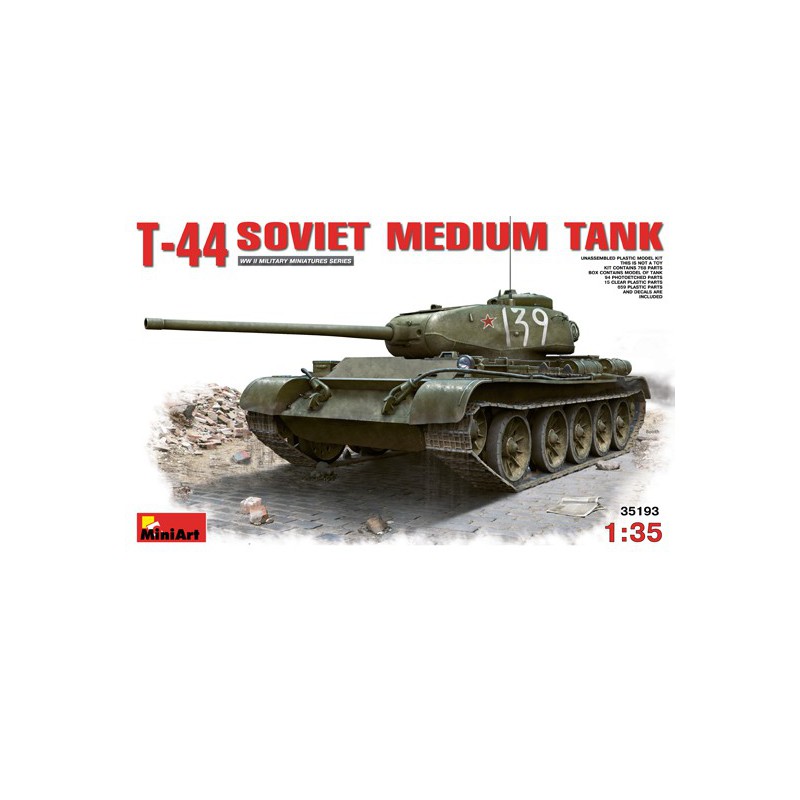 T-44 SOVIET 1/35 plastic tank model | Scientific-MHD